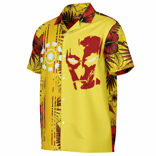 The Iron Man Short Sleeve Button-Down Hawaiian Shirt