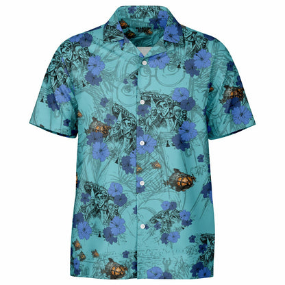 Atlantis Rising Short Sleeve Button-Down Hawaiian Shirt