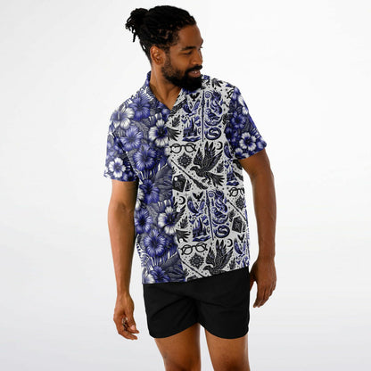 Wizardry School of Magic Short Sleeve Button-Down Hawaiian Shirt