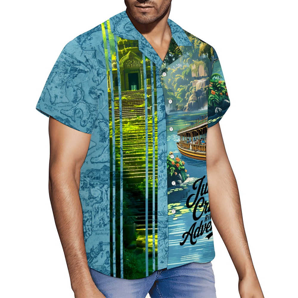 Custom Jungle Cruise Short Sleeve Button Down