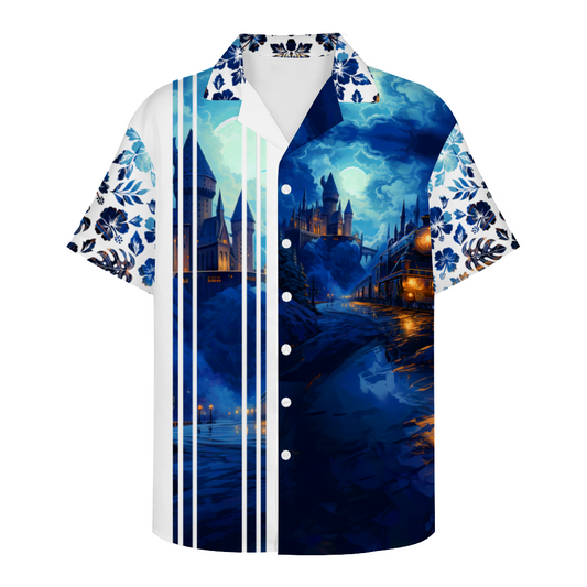 School of Wizards Short Sleeve Shirt Button Down
