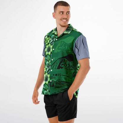 The Doctor is in Spread Collar Short Sleeve Button-Down Hawaiian Shirt