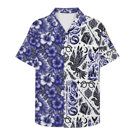 Midnight Mischief Custom Hawaiian Short Sleeve Shirt Button Down