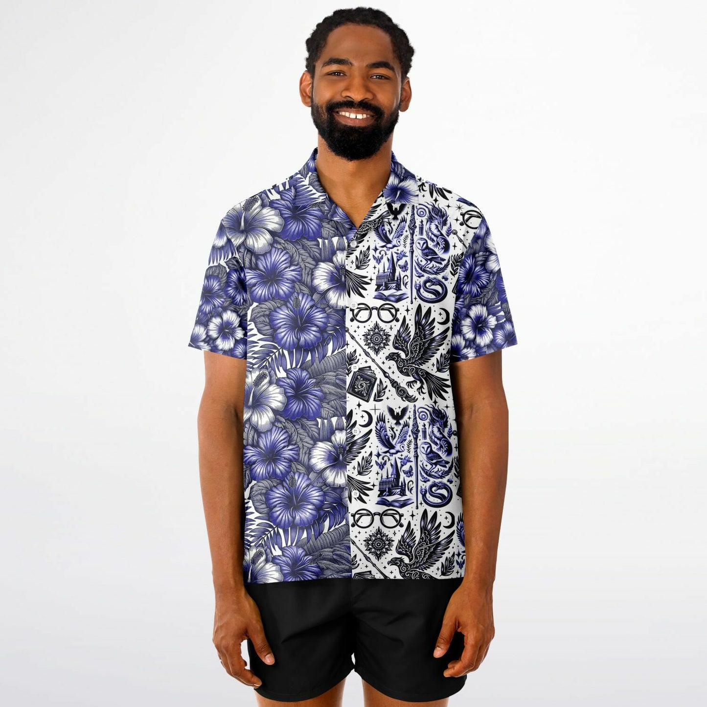 Wizardry School of Magic Short Sleeve Button-Down Hawaiian Shirt