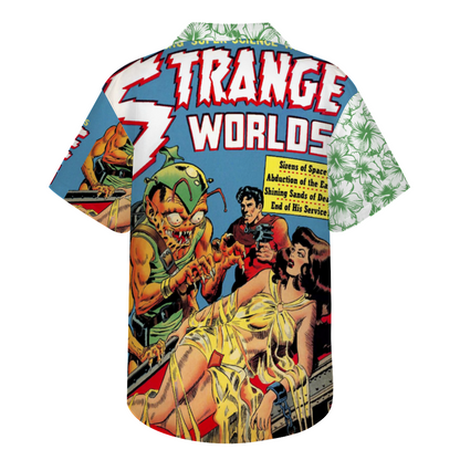Strange Worlds Hawaiian Custom Short Sleeve Shirt Button Down