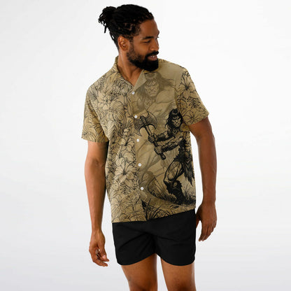 The Barbarian Hawaiian Short Sleeve Button-Down Shirt