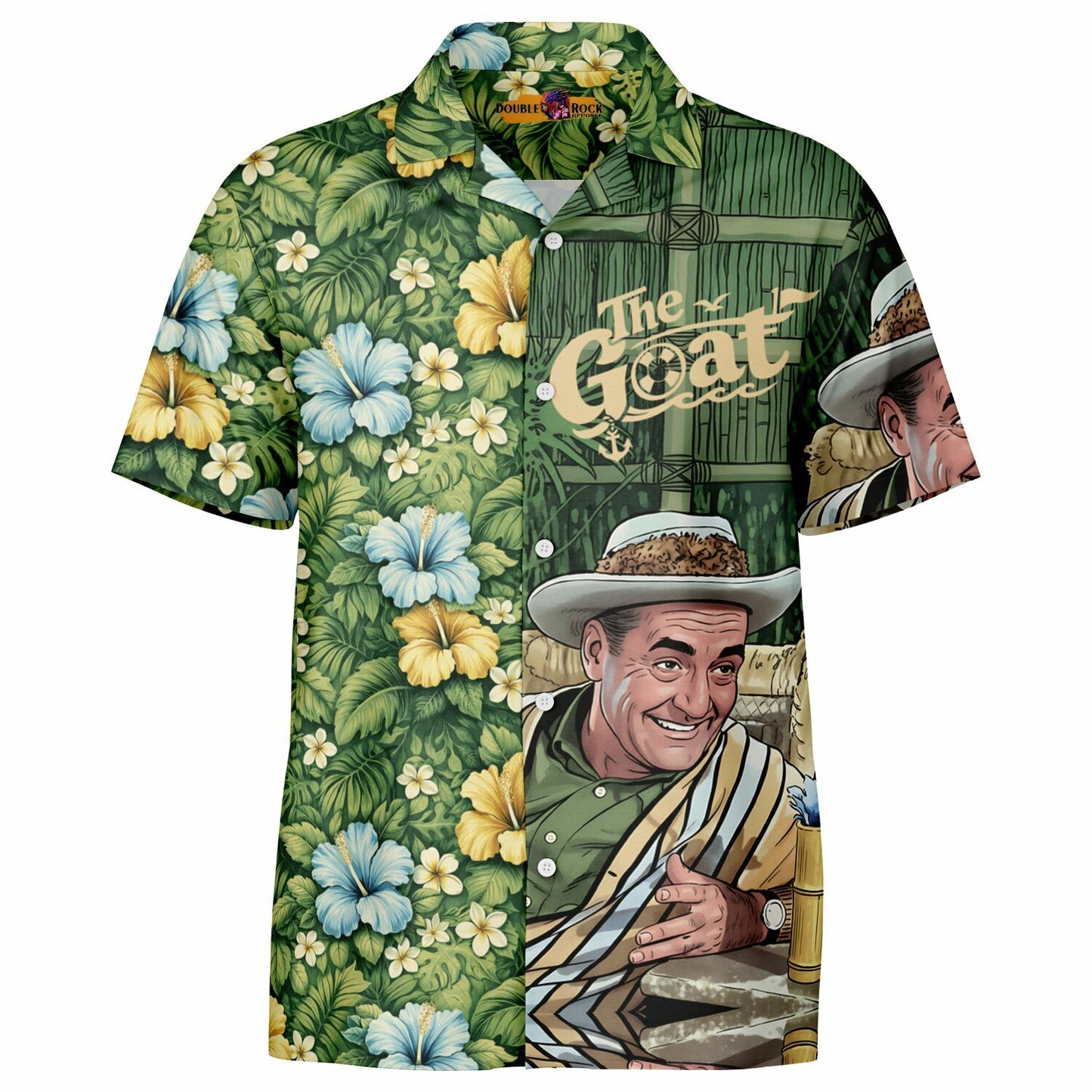 T. Howell "The Goat" Hawaiian Button-Down Short Sleeve Shirt