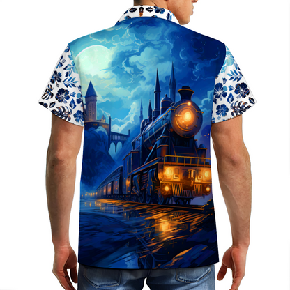 School of Wizards Short Sleeve Shirt Button Down