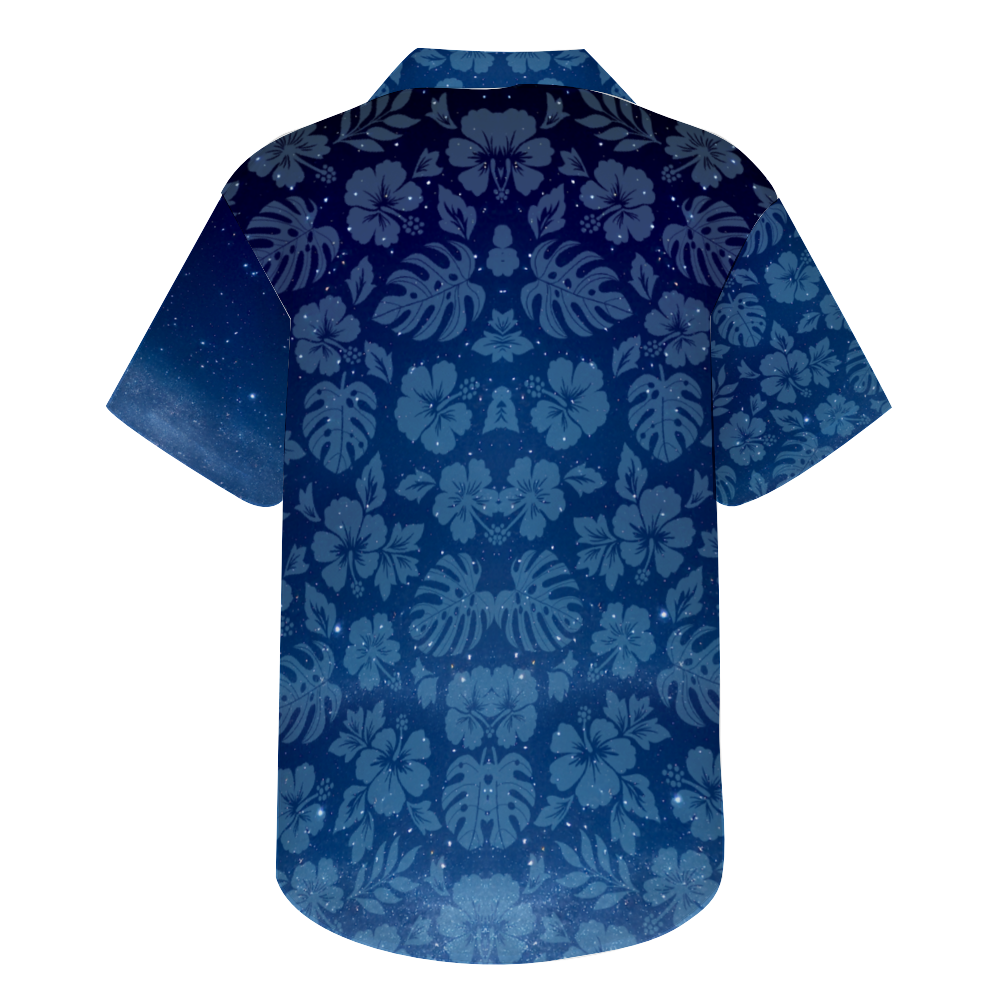 Paris at Night Short Sleeve Shirt Button Down