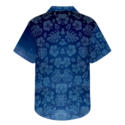 Paris at Night Short Sleeve Shirt Button Down