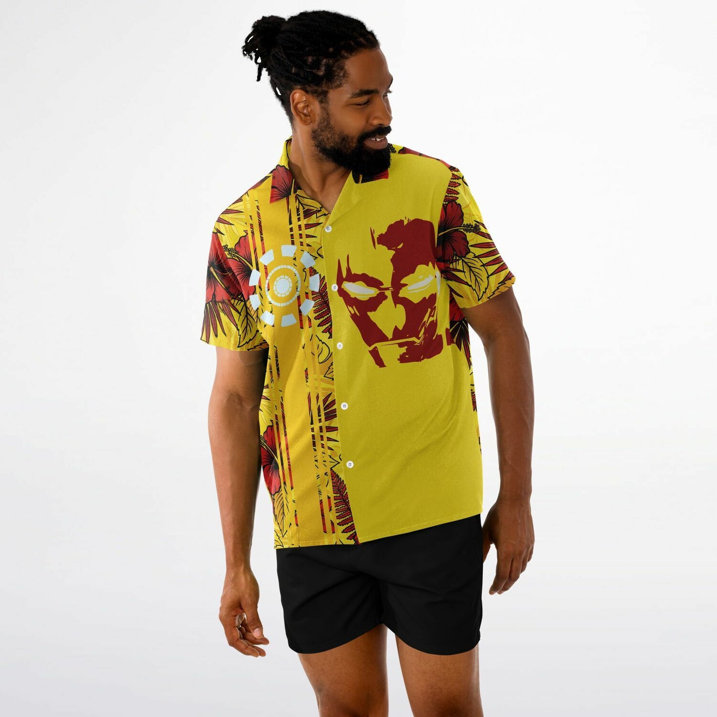 The Iron Man Short Sleeve Button-Down Hawaiian Shirt