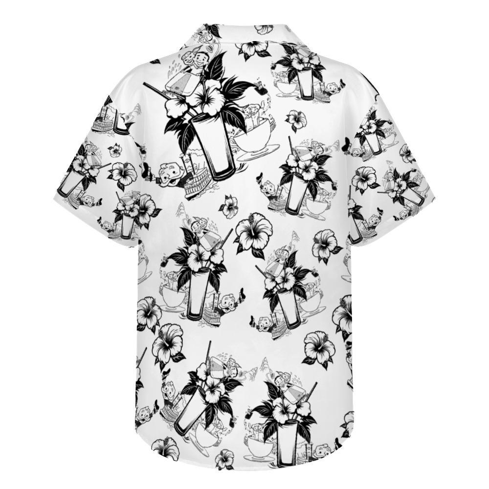 Vintage Theme Park Vibe Short Sleeve Shirt Button Down