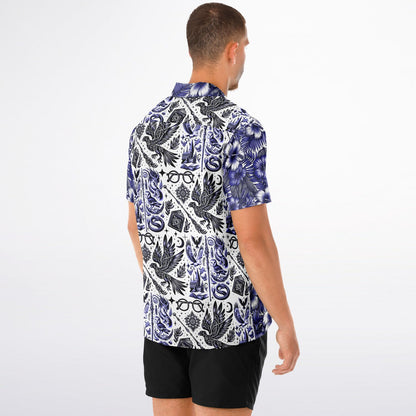 Wizardry School of Magic Short Sleeve Button-Down Hawaiian Shirt