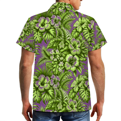 The Green Rage Short Sleeve Hawaiian Shirt Button Down