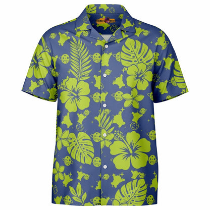 Toy Aliens Short Sleeve Button-Down Hawaiian Shirt