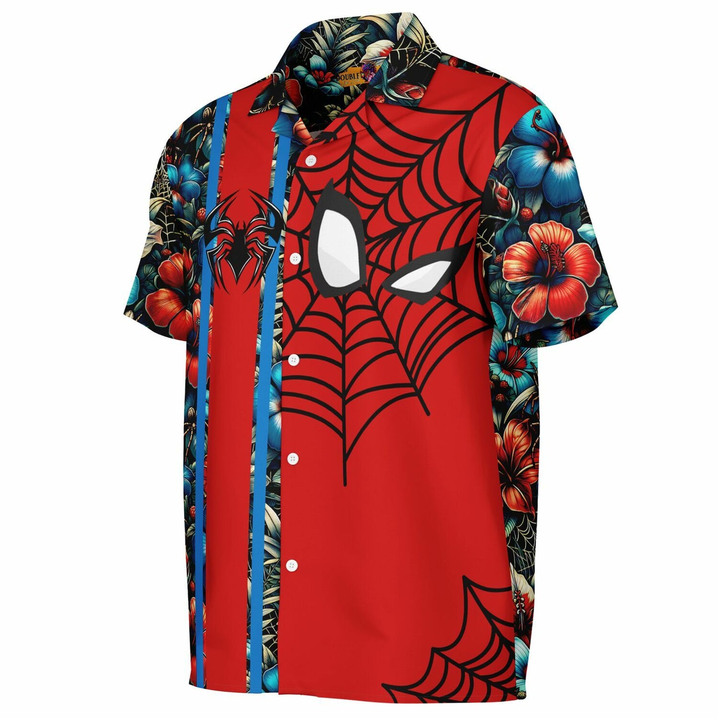 The Amazing Web Slinger Short Sleeve Button-Down Hawaiian Shirt