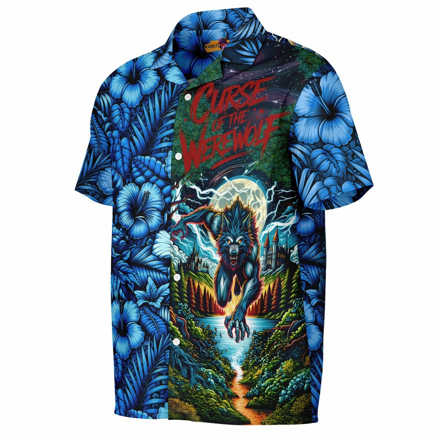 Curse of the Werewolf Short Sleeve Button-Down Hawaiian Shirt