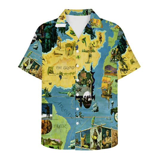 Custom Robinson Crusoe Islander Short Sleeve Shirt Button Down