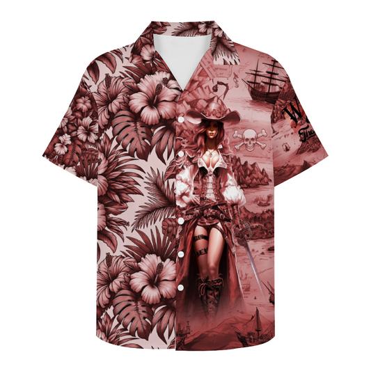 We Wants the Red Head Short Sleeve Hawaiian Shirt Button Down