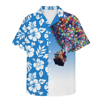 UP, UP and AWAY Short Sleeve Shirt Button Down