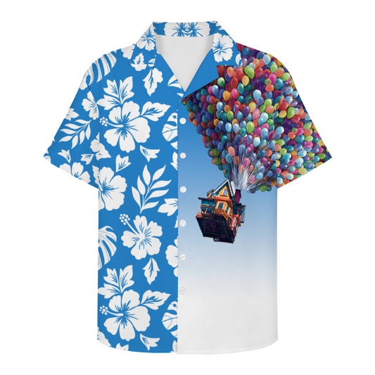UP, UP and AWAY Short Sleeve Shirt Button Down