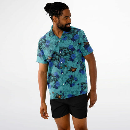 Atlantis Rising Short Sleeve Button-Down Hawaiian Shirt