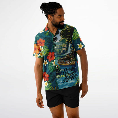 Jungle Cruise Adventure Short Sleeve Button-Down Hawaiian Shirt