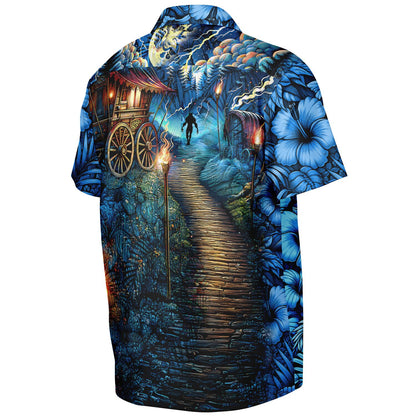 Curse of the Werewolf Short Sleeve Button-Down Hawaiian Shirt