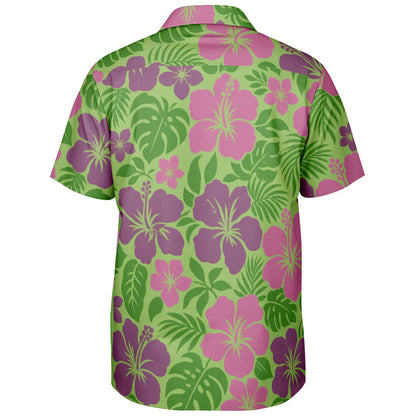Elliot the Kindhearted Dragon Short Sleeve Button-Down Hawaiian Shirt