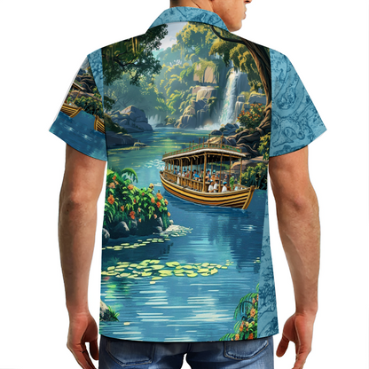 Custom Jungle Cruise Short Sleeve Button Down