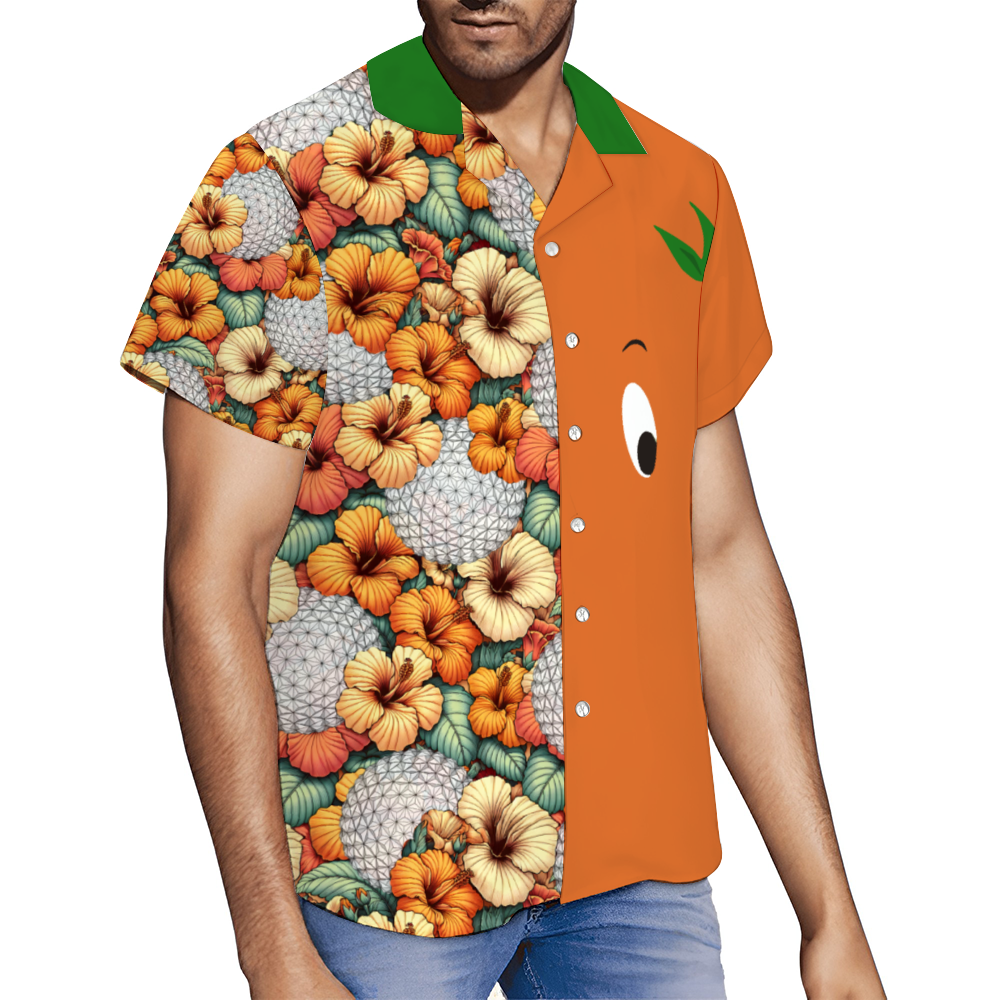 Custom Flower and Garden Short Sleeve Hawaiian Shirt Button Down