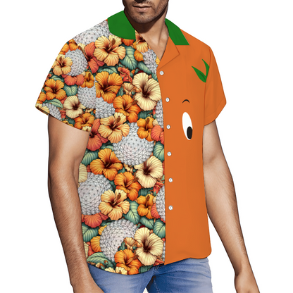 Custom Flower and Garden Short Sleeve Hawaiian Shirt Button Down