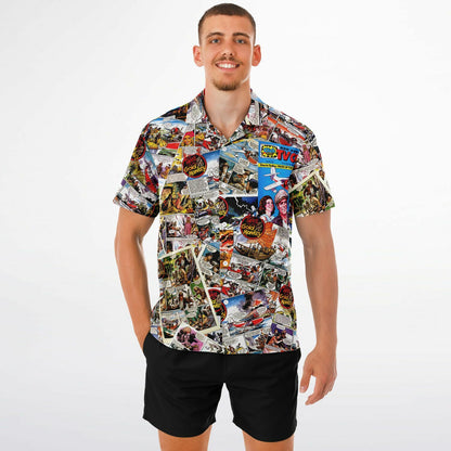 Tales from the Gold Monkey Short Sleeve Button-Down Hawaiian Shirt