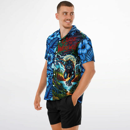 Curse of the Werewolf Short Sleeve Button-Down Hawaiian Shirt
