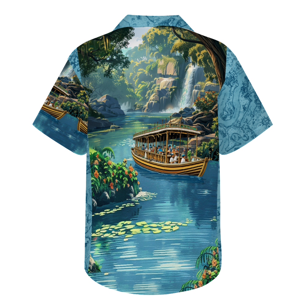 Custom Jungle Cruise Short Sleeve Button Down