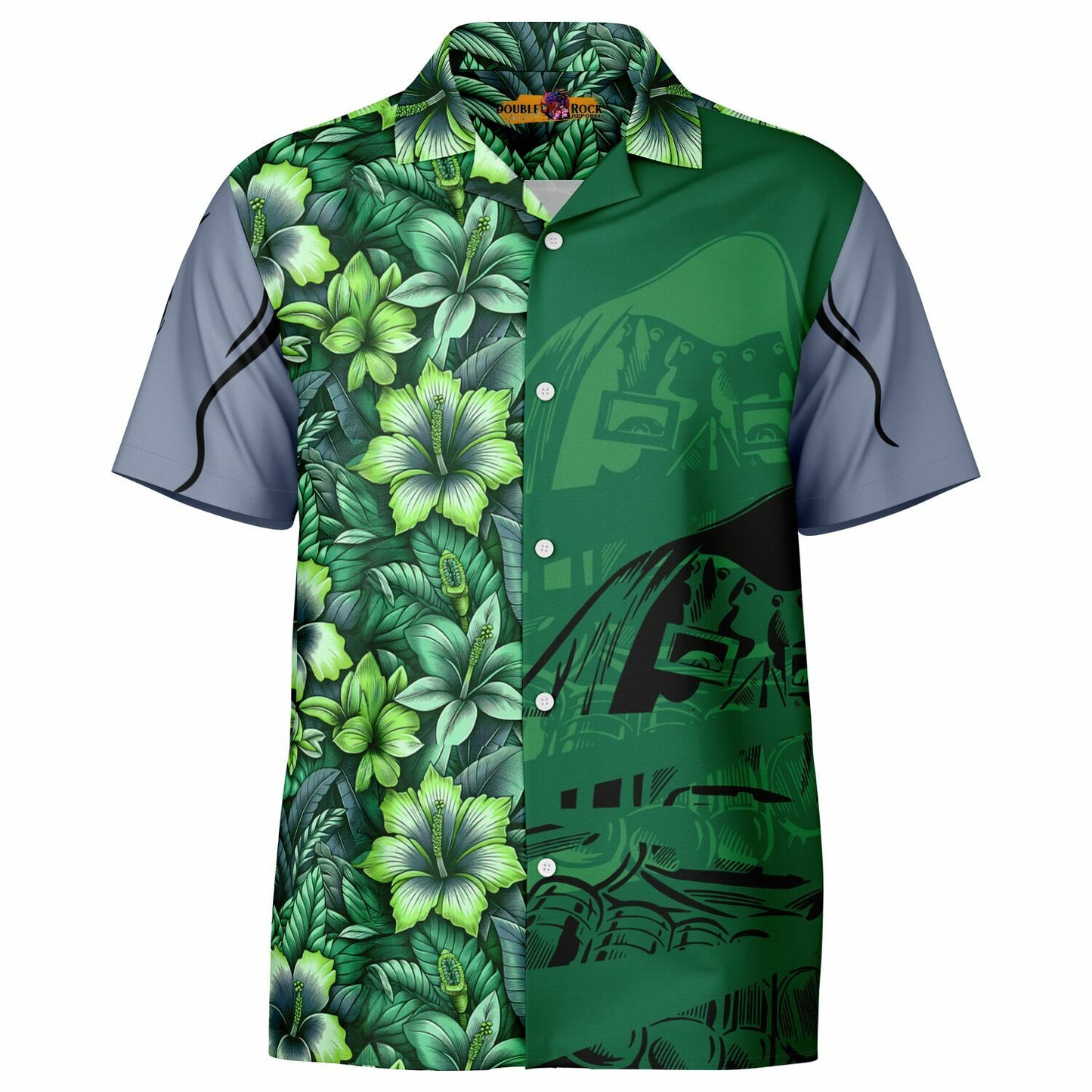 The Doctor is in Spread Collar Short Sleeve Button-Down Hawaiian Shirt