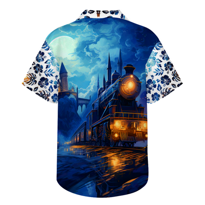 School of Wizards Short Sleeve Shirt Button Down
