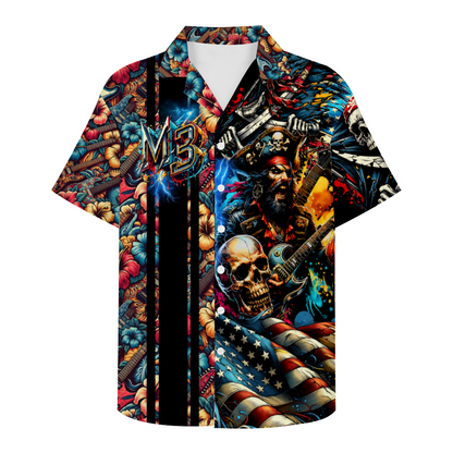 LIMITED EDITION! Custom M3 Men's Short Sleeve Hawaiian Shirt Button Down