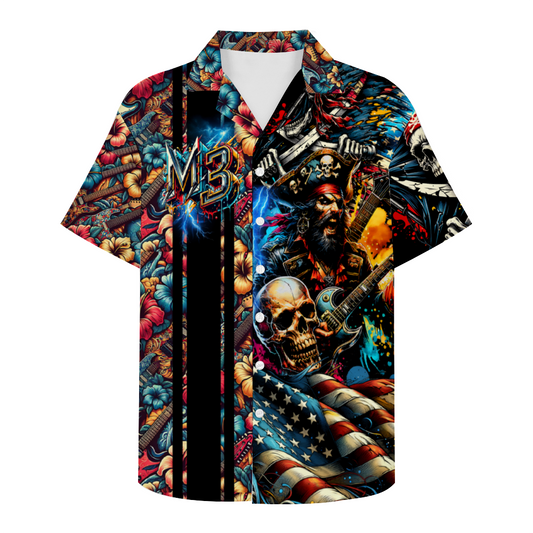 LIMITED EDITION! Custom M3 Men's Short Sleeve Hawaiian Shirt Button Down