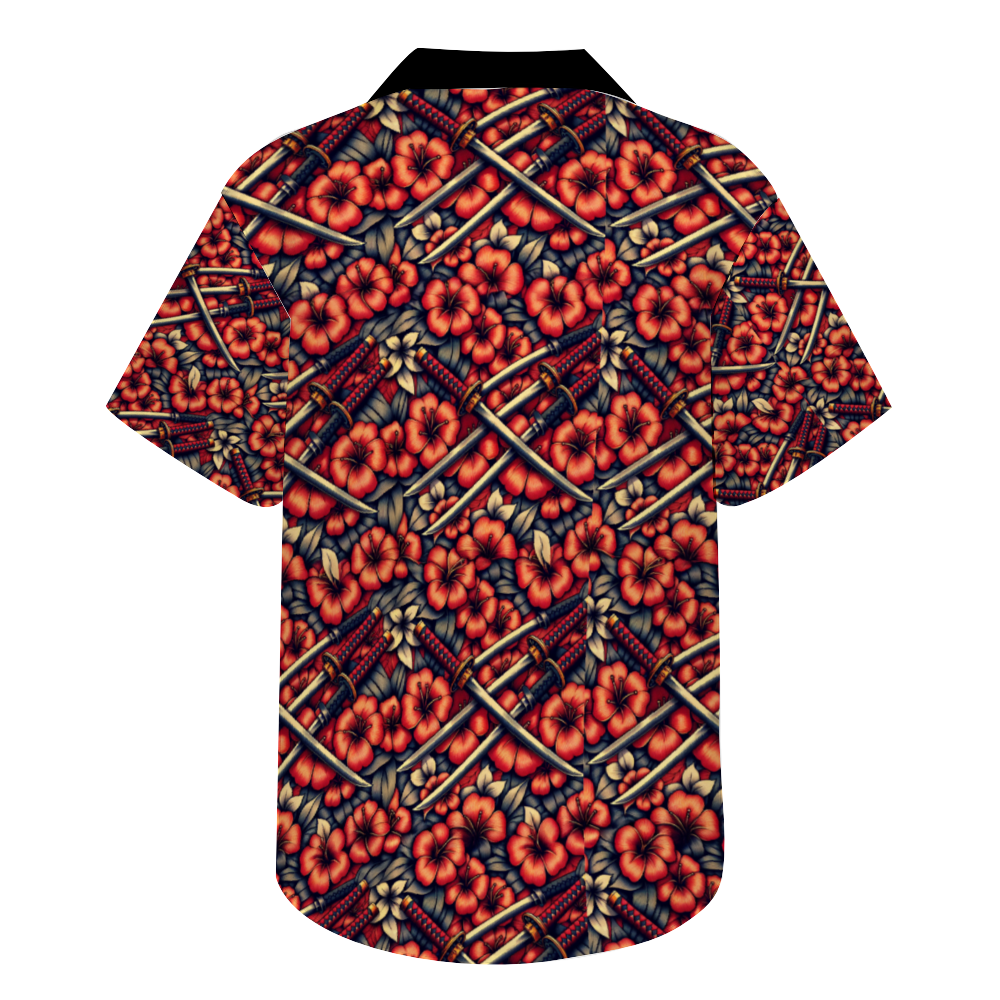Dead in a Pool Short Sleeve Hawaiian Shirt Button Down