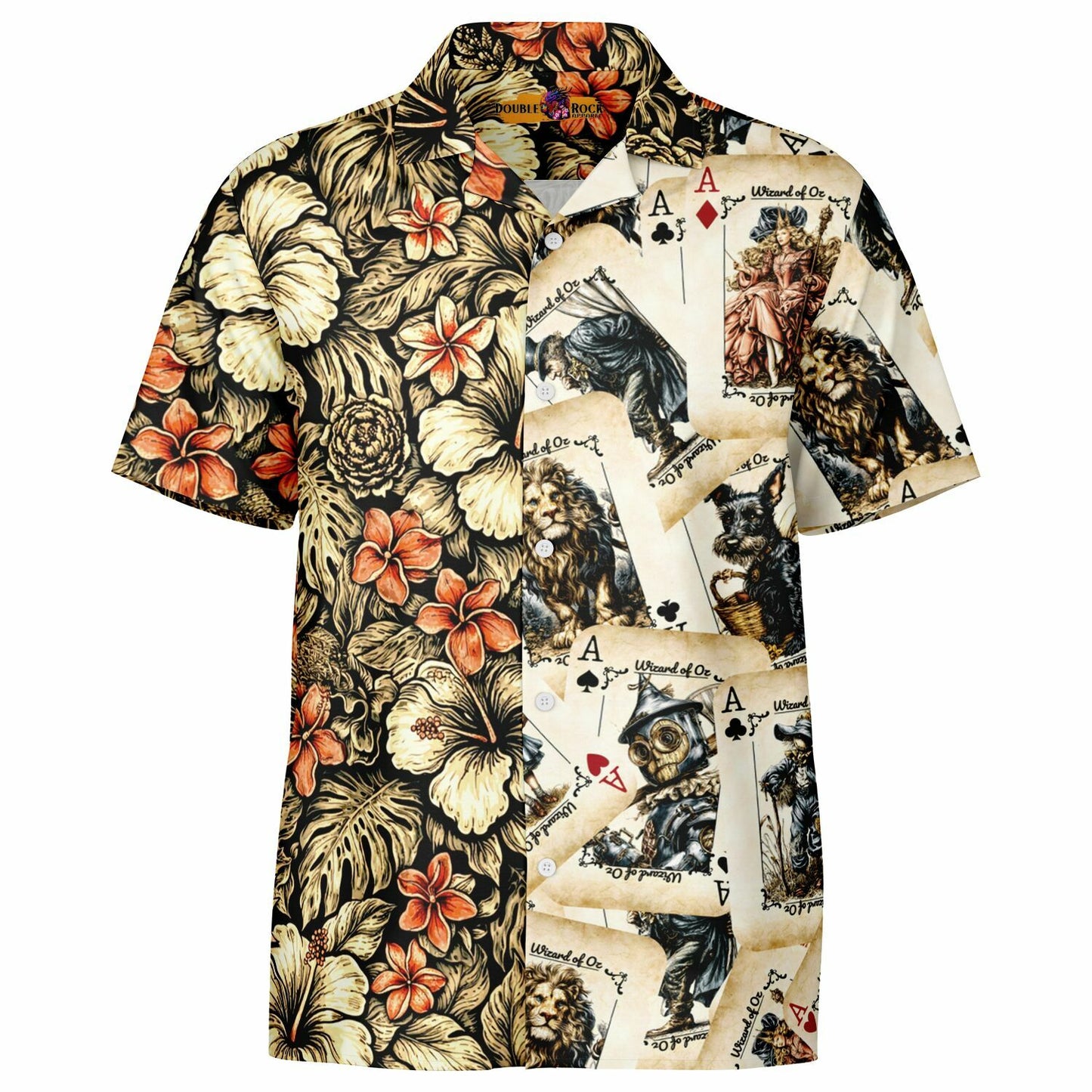 Wizard of OZ Hawaiian Button-Down Aloha Shirt