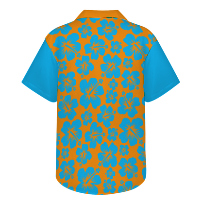 Benjy Blue Eyes Short Sleeve Hawaiian Shirt Button Down