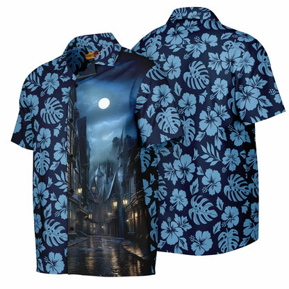 Nocturne Alley Short Sleeve Button-Down Hawaiian Shirt