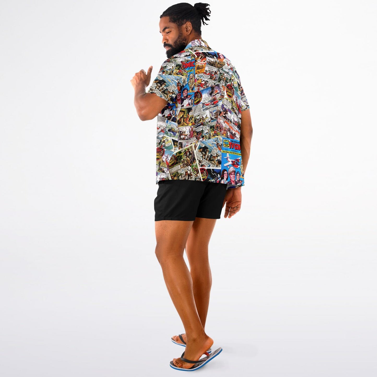 Tales from the Gold Monkey Short Sleeve Button-Down Hawaiian Shirt
