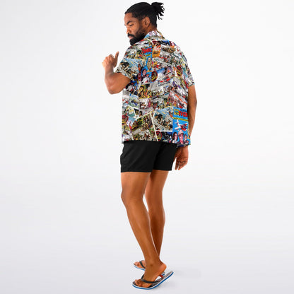 Tales from the Gold Monkey Short Sleeve Button-Down Hawaiian Shirt