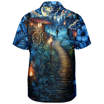 Curse of the Werewolf Short Sleeve Button-Down Hawaiian Shirt