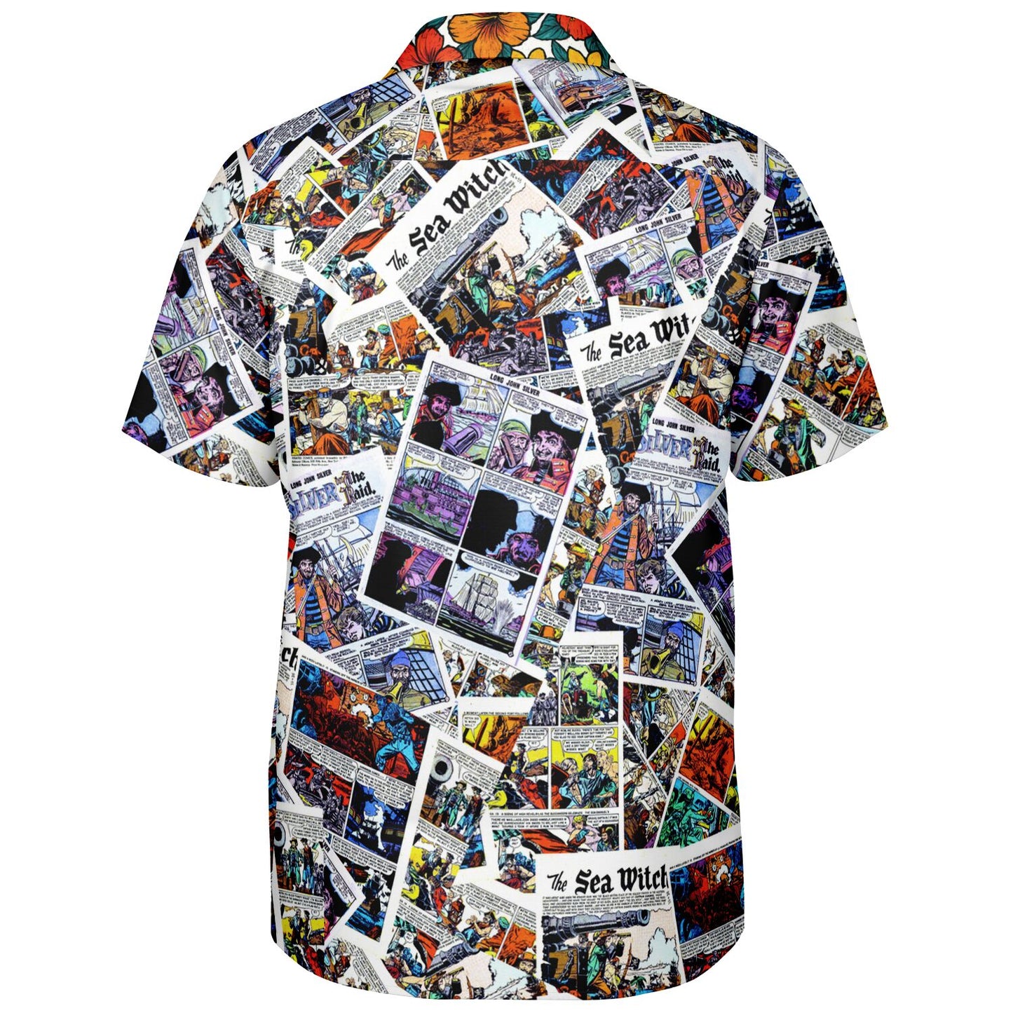 The Seawitch Pirate Comic Book Style Aloha Shirt