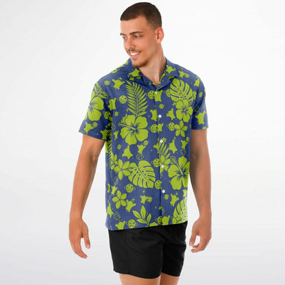 Toy Aliens Short Sleeve Button-Down Hawaiian Shirt