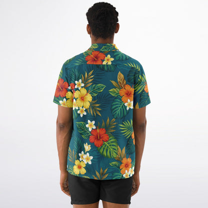 Jungle Cruise Adventure Short Sleeve Button-Down Hawaiian Shirt