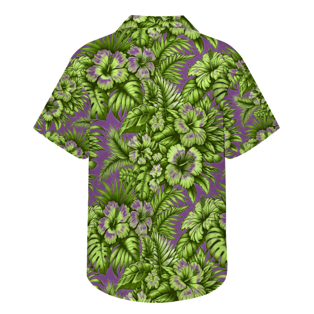 The Green Rage Short Sleeve Hawaiian Shirt Button Down
